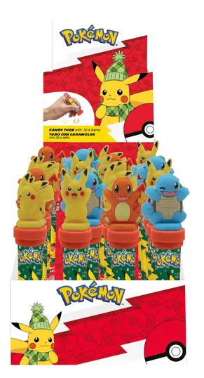 Pokemon Stamps With Candy 8g