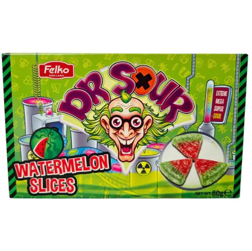 Dr. Sour Watermelon Slices 80g