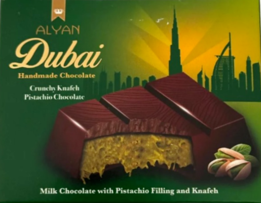 Alyan Dubai Schokolade 100g