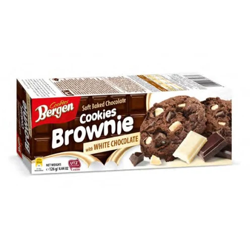 Bergen Brownie Cookies with White Chocolate 126g