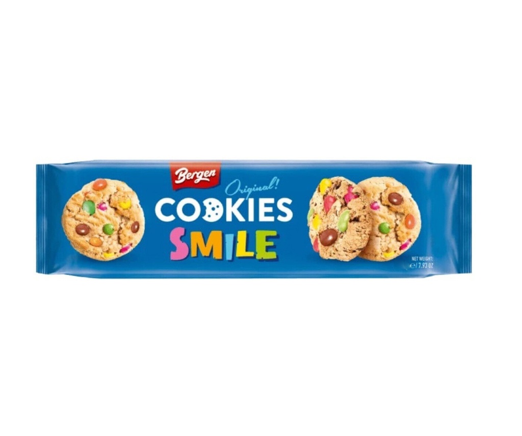 Bergen Chocolate Chips Cookies With Smile 130g