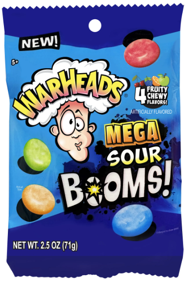 Warheads Mega Sour Booms 71g