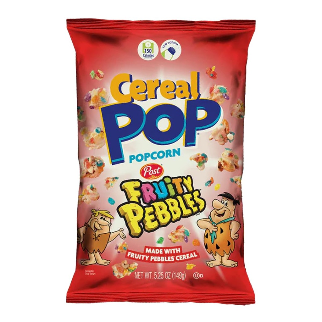 Cereal Pop Fruity Pebble Drizzled Popcorn 149g