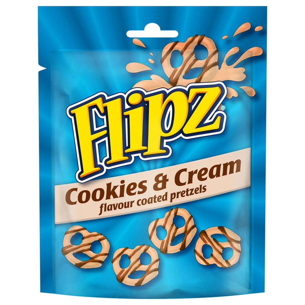 Flipz Cookies and Cream Flavour Pretzels 90g