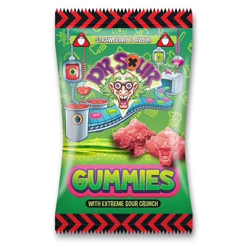 [P0001257] Dr. Sour Gummies Strawberry 200g