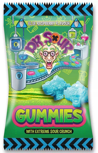 [P0001260] Dr. Sour Gummies Blue Raspberry 200g