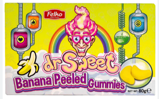 [P0001634] Dr. Sweet Banana Peeled Gummies 80g