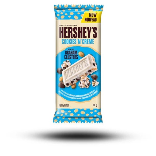 [P0001975] Hershey's Cookies N Creme with Graham Clusters 90g