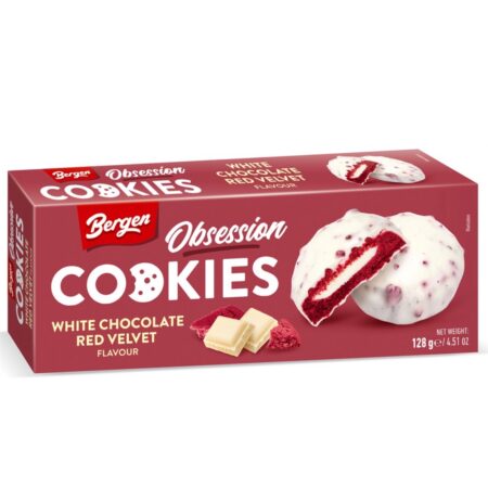 [P0000026] Bergen Obsession Red Velvet Cookies White Chocolate 128g