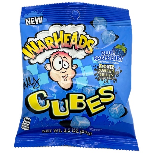 [P0000446] Warheads Cubes Blue Raspberry 99g