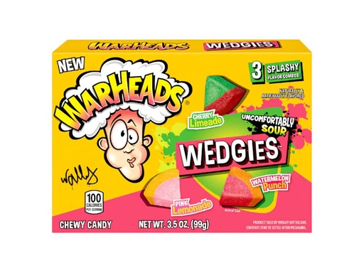 [P0000450] Warheads Sour Wedgies Chewy Candy 99g