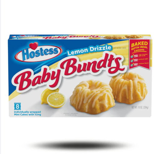 [P0000680] Hostess Baby Bundts Lemon Drizzle 284g