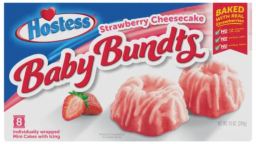 [P0000681] Hostess Baby Bundts Strawberry 284g
