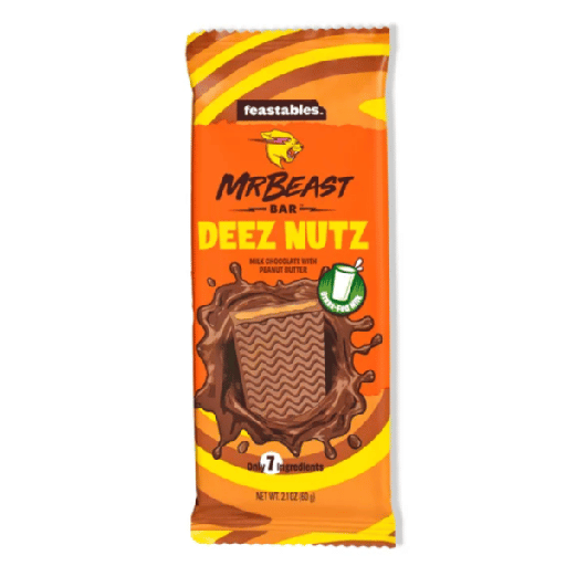 [P0000692] Feastables Mr. Beast Bar Deez Nutz Peanutbutter 60g