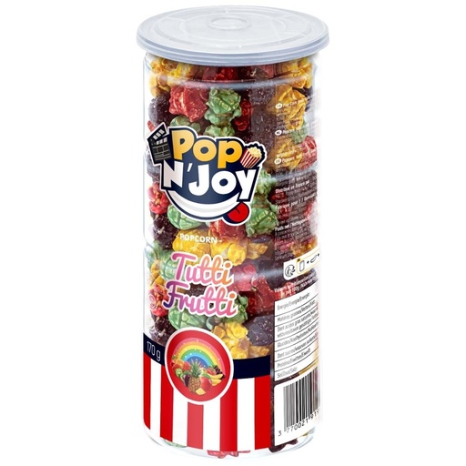 [P0000710] Pop N' Joy Popcorn Tutti Frutti 170g