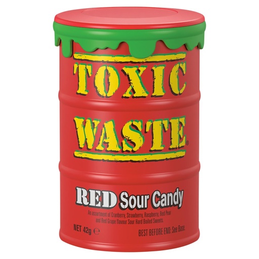 [P0000864] Toxic Waste Red Sour Candy 42g