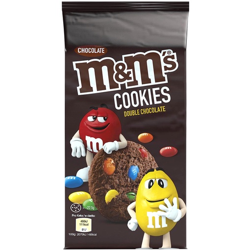 [P0000875] M&Ms Cookies Double Chocolate 180g